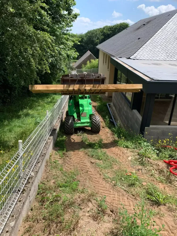 Travaux jardin machine