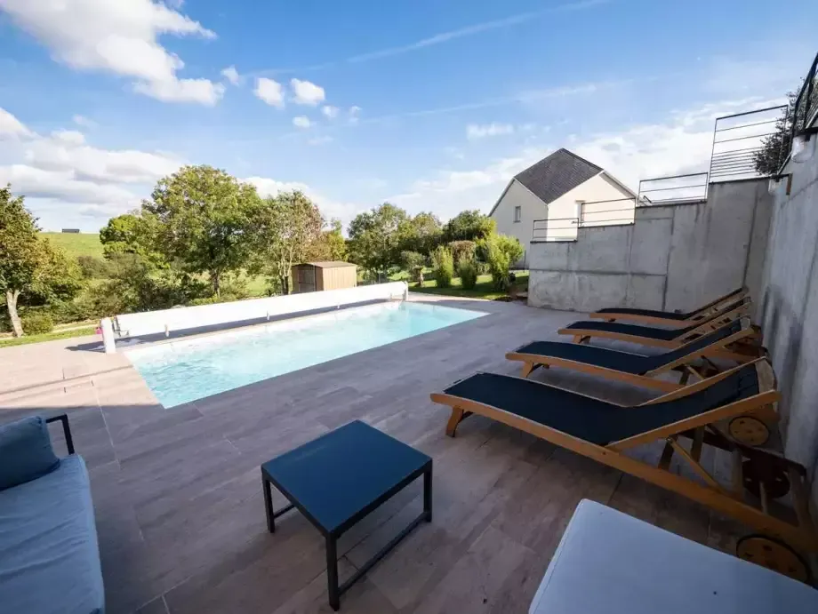 Piscine terrasse bois