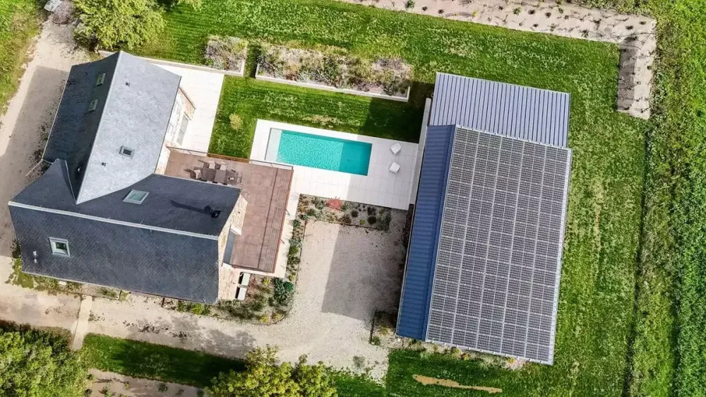 Piscine vue haute